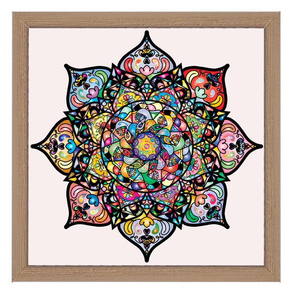 Amsterdam ramă pătrată mandala natur