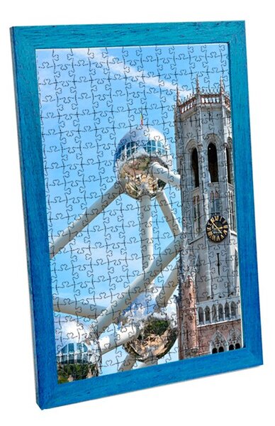 Bruxelles ramă puzzle albastru