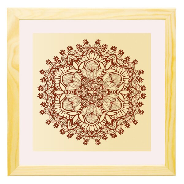 Bruxelles ramă pătrată mandala natur