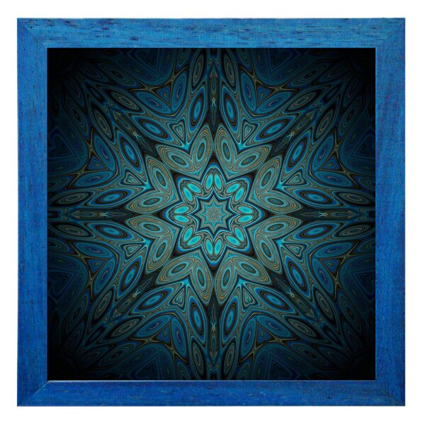 Bruxelles ramă mandala albastru