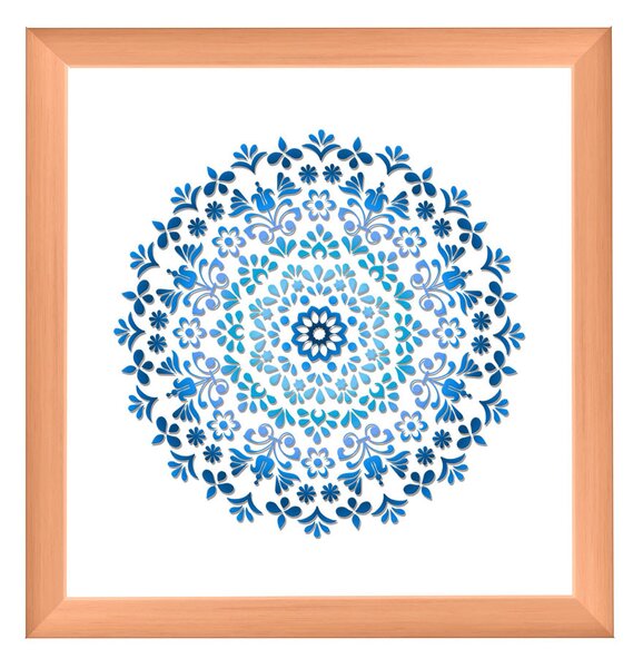 Nairobi ramă pătrată mandala natur