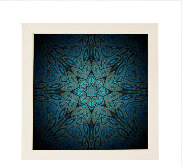 Bruxelles ramă pătrată mandala alb