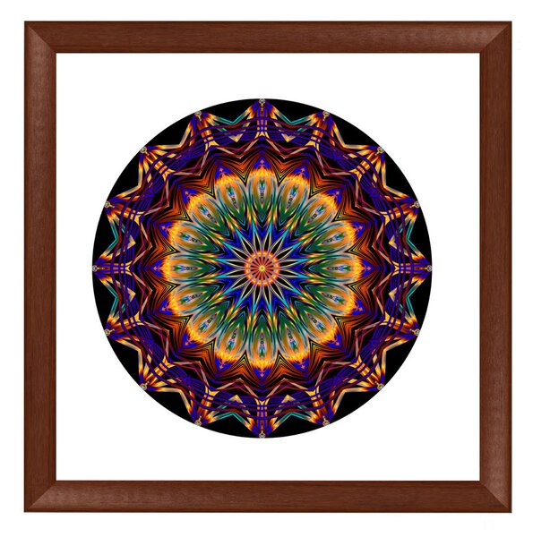 Viena ramă mandala nuc