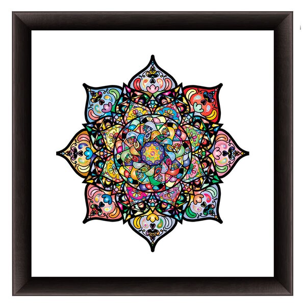 Viena ramă mandala negru