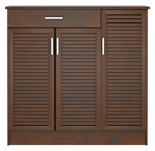 Dulap pantofi Sante 30 perechi, culoarea nuc 120x37x123cm