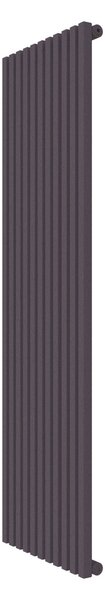 Calorifer decorativ colorat 535/1800 mm VERTICA D (include kit de instalare)-RAL 4007 TEXT