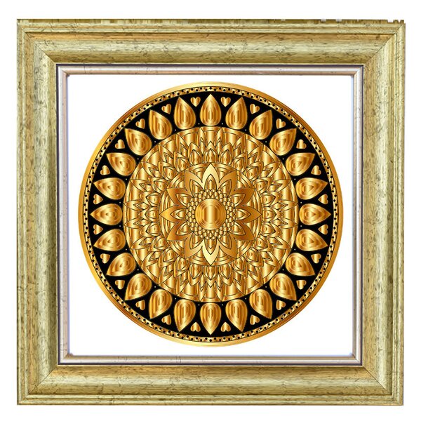 Madrid ramă mandala aur