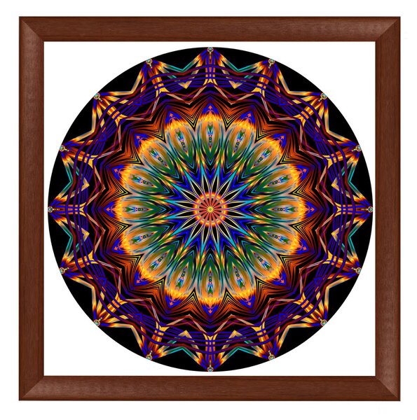 Viena ramă mandala nuc