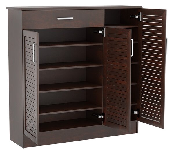 Dulap pantofi Sante 30 perechi, culoarea nuc 120x37x123cm