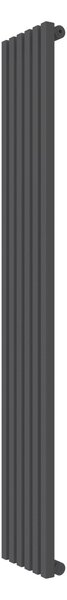 Calorifer decorativ colorat 265/1800 mm VERTICA D (include kit de instalare)-RAL 9005 MAT