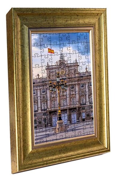 Madrid ramă puzzle aur
