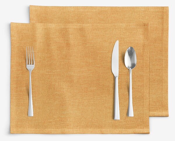 Goldea suporturi farfurii decorative peru - auriu - 2 buc 30 x 40 cm