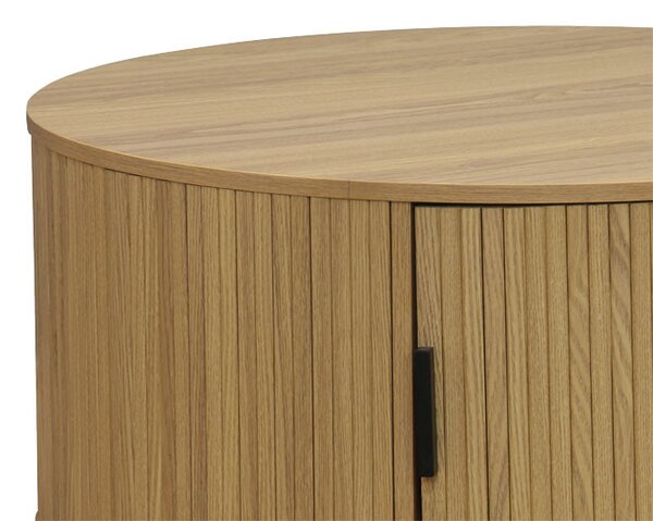 Masuta de cafea Scandi MDF culoare lemn natural D80x35.5cm