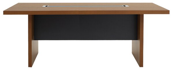 Masa de conferinta Oscar 5cm nuc - antracit 240x120x76cm