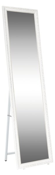 Oglindă LAVAL, alb, metal/lemn, 40x150 cm