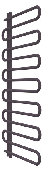 Calorifer baie portprosop decorativ colorat 650/1400 mm RIVER (include kit de instalare)-RAL 4007 TEXT