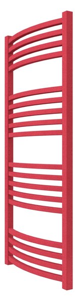 Calorifer baie portprosop decorativ colorat 500/1100 mm QUEBIS ROUND (include kit de instalare)-RAL 3018 TEXT