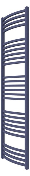 Calorifer baie portprosop decorativ colorat 500/1550 mm QUEBIS ROUND (include kit de instalare)-RAL 5003 SOFT TEXT