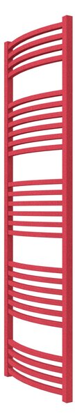 Calorifer baie portprosop decorativ colorat 500/1550 mm QUEBIS ROUND (include kit de instalare)-RAL 3018 TEXT