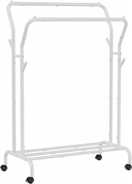 Cuier stender, Songmics, Alb, 153x54.5x103 cm