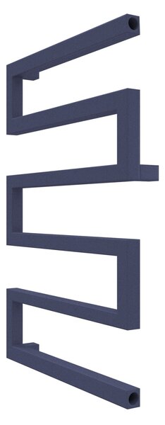 Calorifer baie portprosop decorativ colorat 500/730 mm SERPENTINE (include kit de instalare)-RAL 5003 SOFT TEXT