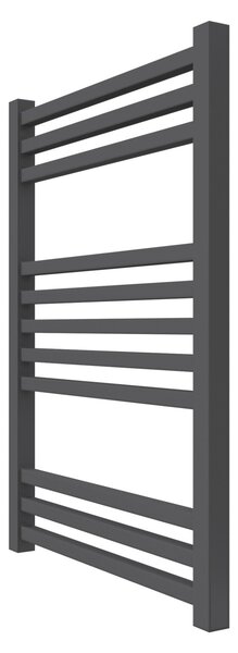Calorifer baie portprosop decorativ colorat 500/700 mm QUEBIS (include kit de instalare)-RAL 9005 MAT