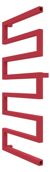 Calorifer baie portprosop decorativ colorat 500/1010 mm SERPENTINE (include kit de instalare)-RAL 3018 TEXT