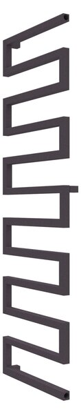 Calorifer baie portprosop decorativ colorat 500/1570 mm SERPENTINE (include kit de instalare)-RAL 4007 TEXT