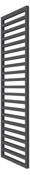 Calorifer baie portprosop decorativ colorat 500/1530 mm UPPER QUADRO (include kit de instalare)-RAL 9005 MAT