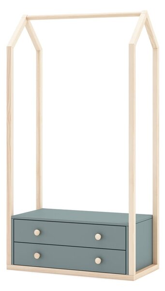 Șifonier pentru copii verde 80x170 cm Esteban – Marckeric