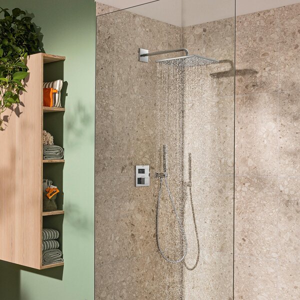 Grohe Precision Cube set de duș ascuns cu termostat cu duș de ploaie crom 34879000