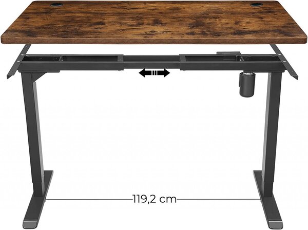 Blat birou reglabil, Songmics, Maro, 140×70×1.8 cm