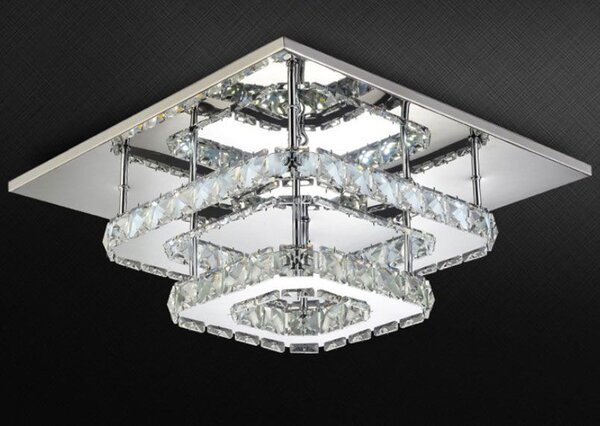 Plafoniera din cristal Plafond LED 24W Square APP410-C