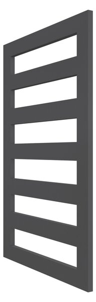 Calorifer baie portprosop decorativ colorat 600/960 mm KAZAR (include kit de instalare)-RAL 9005 MAT