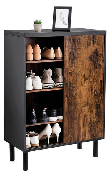 Pantofar, Vasagle, Negru, 70x35x100 cm