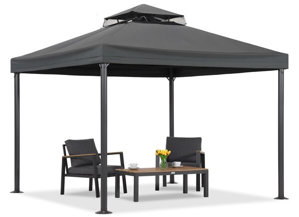 Pavilion de grădină antracit Valencia 3x3 m Garden Point