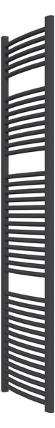 Calorifer baie portprosop colorat 450/1800 mm ROUND N (include kit de instalare)-RAL 9005 MAT