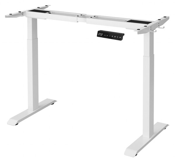 Cadru birou reglabil, Songmics, Alb, 107.5-175x60x71-117 cm