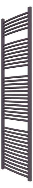 Calorifer baie portprosop colorat 600/1800 mm ROUND N (include kit de instalare)-RAL 4007 TEXT
