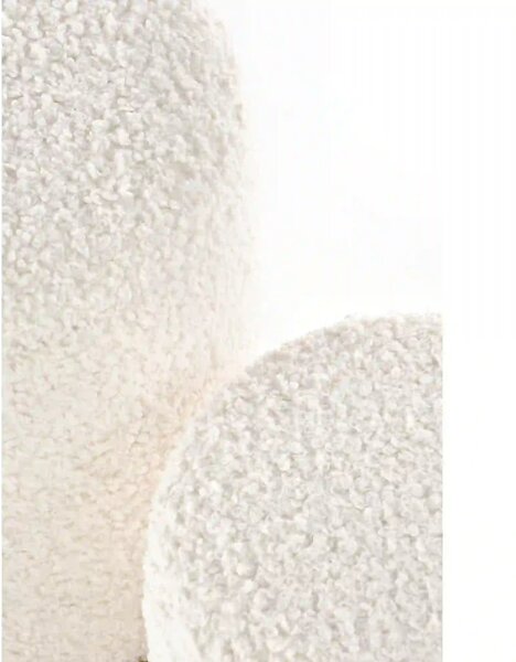 Set taburete moderne CANCUN, crem/stejar, stofa buclata/placaj indoit