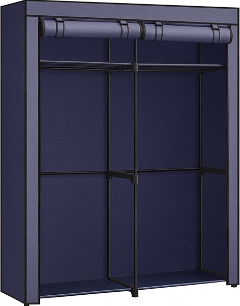 Dulap pentru haine, Songmics, Albastru inchis, 140x43x174 cm