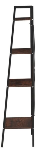 Biblioteca TAYLOR 4 rafturi 147x60 cm, rustic maro