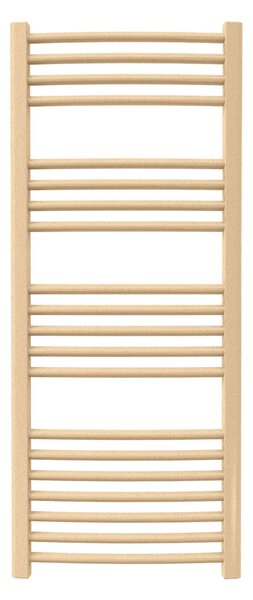 Calorifer baie portprosop colorat 500/1200 mm CELSIUS ROUND (include kit de instalare)-Textured Beige - RAL 1001 TEXT