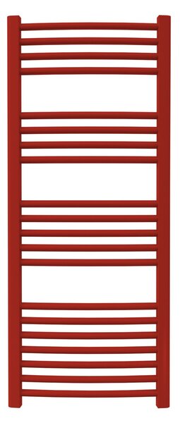 Calorifer baie portprosop colorat 500/1200 mm CELSIUS ROUND (include kit de instalare)-Flame Red - RAL 3000