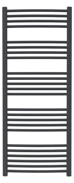 Calorifer baie portprosop colorat 600/1470 mm CELSIUS ROUND (include kit de instalare)-Texture Black - RAL 9005 TEXT