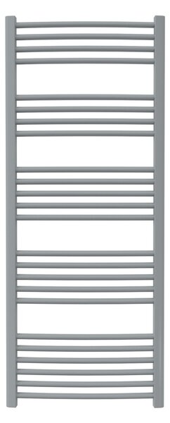 Calorifer baie portprosop colorat 600/1470 mm CELSIUS ROUND (include kit de instalare)-Grey - RAL 7046