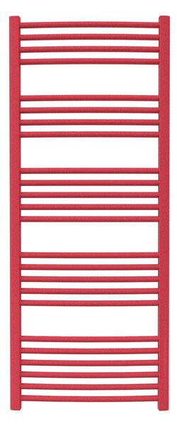 Calorifer baie portprosop colorat 600/1470 mm CELSIUS ROUND (include kit de instalare)-Textured Strawberry Red - RAL 3018 TEXT