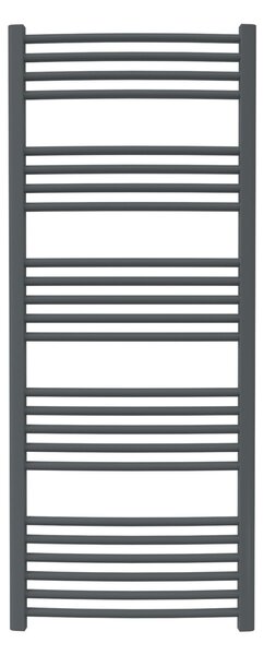 Calorifer baie portprosop colorat 600/1470 mm CELSIUS ROUND (include kit de instalare)-Antracite Grey MAT - RAL 7016 MAT