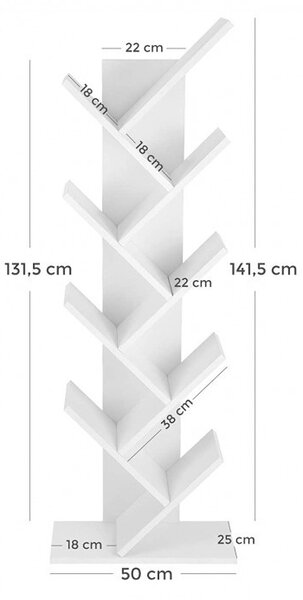 Biblioteca Vasagle, 50x25x141.5cm