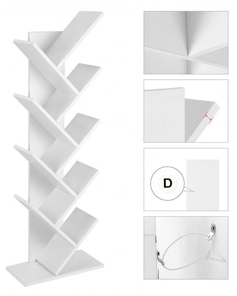 Biblioteca Vasagle, 50x25x141.5cm